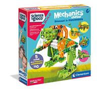 Clementoni - 19180 - Mechanics Junior - Dinosauri in Movimento - Made in Italy - Set Costruzioni - Meccanica - Gioco scientifico (Versione in Italiano), 6 Anni+