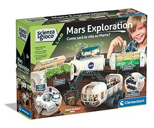 Clementoni - 19243 - Scienza e Gioco Lab - NASA Mars Exploration, Base Spaziale - Kit esperimenti Scienza, Gioco scientifico 8 Anni, Manuale in Italiano, Made in Italy