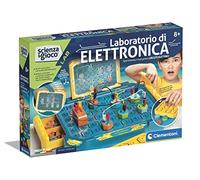 Clementoni - 19249 - Scienza e Gioco Lab - Il Laboratorio di Elettronica, Circuito elettronico per Bambini, Kit esperimenti Scienza, Laboratorio scientifico 8 Anni, Manuale in Italiano