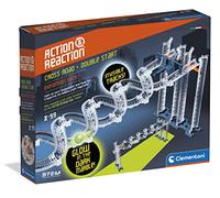Clementoni - 19265 - Action & Reaction - Binari Intrecciati Glow - Set espansione, Set di Costruzioni, Pista biglie per Bambini, Marble Run, Gioco scientifico 8 Anni+, Made in Italy