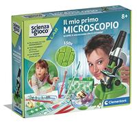 Clementoni - 19347 - Scienza E Gioco Lab - Il Mio Primo Microscopio - Laboratorio Microscopio Ottico 150X, Esperimenti Scientifici per Bambini dagli 8 Anni (Gioco in Italiano), Made in Italy