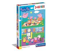 Clementoni – Puzzle Peppa Pig – 2 puzzle da 60 pezzi – Made in Italy
