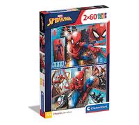 Clementoni Puzzle Spiderman 2x60 Pezzi 21608-Clem