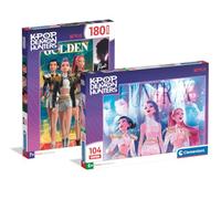 Clementoni 2 Puzzle per Bambini 104 e 180 Pezzi KPop Demon Hunters 6+ Anni