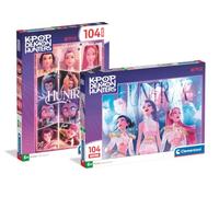 Clementoni 2 Puzzle per Bambini 104 Pezzi KPop Demon Hunters 6+ Anni