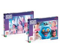 Clementoni 2 Puzzle per Bambini 104 Pezzi KPop Demon Hunters 6+ Anni