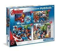 Clementoni 20+60+100+180Pcs Puzzle Avengers7722 X6 1 St