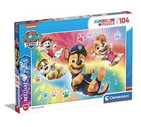 Clementoni - 20190 - Supercolor Puzzle Brilliant - Paw Patrol - 104 Pezzi - Puzzle Bambini 6 Anni, Puzzle Cartoni Animati - Made In Italy