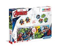 Clementoni 20209 - 2 x puzzle + Memo + Domino - The Avengers 1 St