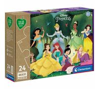 Clementoni - 20257 - Puzzle Play For Future - Disney Princess - 24 pezzi - materiali 100% riciclati - Made in Italy, puzzle bambini 3 anni+