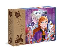 Clementoni - 20260 - Puzzle Play For Future - Disney Frozen 2-24 pezzi - materiali 100% riciclati - Made in Italy, puzzle bambini 3 anni+