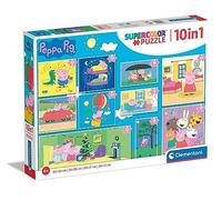 Clementoni 20271 18+30+48+60pcs Supercolor 10 in 1 Peppa Pig (3x18, 4x30, 2x48 a