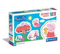 Clementoni - 20829 - Supercolor Puzzle - My First Puzzle - Peppa Pig - 3+6+9+12