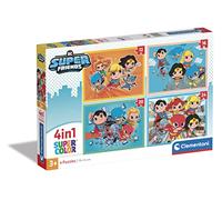 Clementoni 4 Puzzle In 1 Dc Comics Super Friends Clm21520