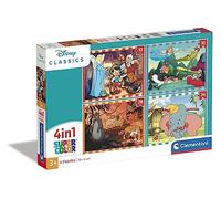 Clementoni 21523 Disney Classics Supercolor 4 in 1 Classics-12+16+20+24 Pieces,