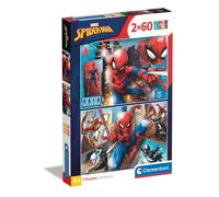 Clementoni - 21608 - Supercolur Puzzle for children - Spiderman - 2 x 60 Pieces