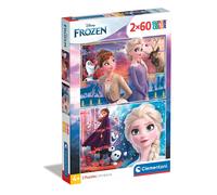 Clementoni 21609, Frozen 2 Supercolor Puzzle for Children - 2 x 60 Pieces, Ages