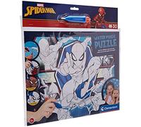 Clementoni - 22706 - Water Magic Puzzle - Spider-Man - 30 pezzi - Made in Italy, puzzle bambini 3 anni, puzzle da colorare (pittura ad acqua), water puzzle con magic pen, puzzle Spiderman, supereroi