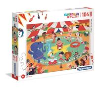 Clementoni - 23733 - Supercolor Puzzle - Il Circo - 104 Maxi Pezzi