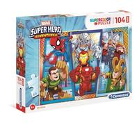 Clementoni - 23746 - Supercolor Puzzle - Marvel Super Hero Avengers - 104 Maxi Pezzi - Made In Italy - Puzzle Bambini 4 Anni +