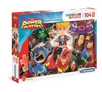 Clementoni - 23749 - Supercolor Puzzle - Power Players - 104 Maxi Pezzi - Made In Italy - Puzzle Bambini 4 Anni +
