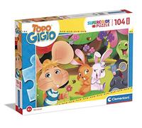 Clementoni - 24236 - Supercolor Puzzle - Topo Gigio - 24 Maxi Pezzi - Puzzle Bambini 3 Anni, Puzzle Cartoni Animati - Made In Italy