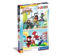 Clementoni 2 Puzzle Da 20 Pezzi Marvel: Spidey And His Amazing Friends Clm24794