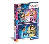 Clementoni - Puzzle 2x20 Paw Patrol: Il potente film - 40-99 Pezzi