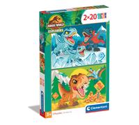 Clementoni - Puzzle 2x20 Mondo giurassico - 40-99 Pezzi