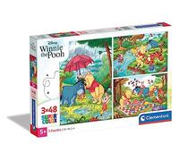 Clementoni - 25232 - Supercolor Puzzle - Winnie The Pooh - 3x48 Pezzi - Disney