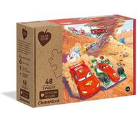 Clementoni - 25254 - Puzzle Play For Future - Disney Pixar Cars - 3x48 pezzi - materiali 100% riciclati - Made in Italy, puzzle bambini 4 anni+