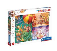 Clementoni - 25264 - Supercolor Puzzle - The Circus - 3x48 pezzi (3 puzzle da 48 pezzi) - Made in Italy, puzzle bambini 4 anni+