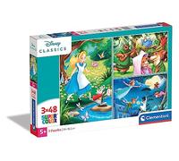 Clementoni - 25267 - Supercolor Puzzle - Disney Classic - 3x48 pezzi (3 puzzle da 48 pezzi) - Made in Italy, puzzle bambini 4 anni+