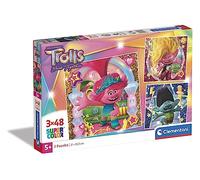 Puzzle 3x48 Pezzi - Trolls Clementoni