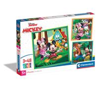 Clementoni 25298 Disney Classics Supercolor Mickey and Friends-3x48 Pieces (3 In