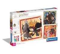 Clementoni - 25312 - Supercolor Puzzle - Harry Potter - 3x48 Pezzi (Include 3 Puzzle Da 48 Pezzi) - Puzzle Bambini 5 Anni, Puzzle Cartoni Animati, Made In Italy