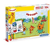 Clementoni - 25707 - Supercolor Puzzle - Kids And Cats - 104 Pezzi - Made In Italy - Puzzle Bambini 6 Anni +