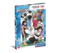Clementoni - 25711 - Supercolor Puzzle - Captain Tsubasa - 104 pezzi - Made in Italy, puzzle bambini 6 anni+