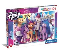 Clementoni - 25731 - Supercolor Puzzle - My Little Pony - 104 pezzi - Made in Italy, puzzle bambini 6 anni, puzzle cartoni animati, puzzle animali bambini