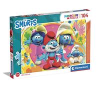 Clementoni - 25733 - Supercolor Puzzle - The Smurfs - 104 pezzi - Made in Italy, puzzle bambini 6 anni, puzzle cartoni animati, puzzle Puffi