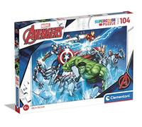 Clementoni - 25744 - Supercolor Puzzle - Marvel The Avengers - 104 Pezzi - Puzzle Bambini 6 Anni, Puzzle Cartoni Animati, Puzzle Supereroi - Made In Italy