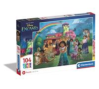 Clementoni - 25746 - Supercolor Puzzle - Disney Encanto - 104 Pezzi - Puzzle Bambini 6 Anni, Puzzle Cartoni Animati - Made In Italy
