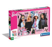 Clementoni - 25754 - Supercolor Puzzle - Barbie - 104 Pezzi - Puzzle Bambini 6 Anni, Puzzle Cartoni Animati, Made In Italy