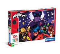 Clementoni - Miraculous Supercolor Puzzel Miraculous-104 stukjes kinderen 6 jaar