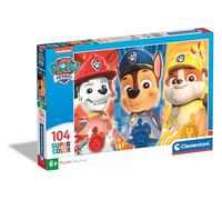 Clementoni - 25769 - Supercolor Puzzle - Paw Patrol - 104 Pezzi - Puzzle Bambini 6 Anni, Puzzle Cartoni Animati, Made In Italy