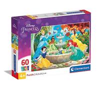 Clementoni - 26064 - Supercolor Puzzle - Disney Princess - 60 pezzi - Made in Italy, puzzle bambini 4 anni+