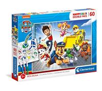 Clementoni - 26097 - Supercolor Puzzle - Double Face Coloring - Paw Patrol - 60 pezzi - Made in Italy, puzzle da colorare bambini 5 anni+