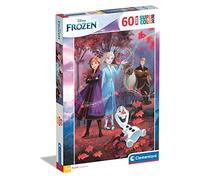 Clementoni - 26474 - Supercolor Puzzle - Disney Frozen - 60 Pezzi - Puzzle Bambini 4 Anni, Puzzle Cartoni Animati - Made In Italy