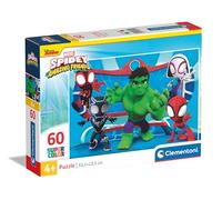 Clementoni - 26595 - Supercolor Puzzle - Marvel Spidey And His Amazing Friends - 60 Pezzi - Puzzle Bambini 4 Anni, Puzzle Cartoni Animati, Made In Italy