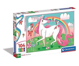 Clementoni - 27109 - Supercolor Puzzle - I Believe in Unicorns - 104 pezzi